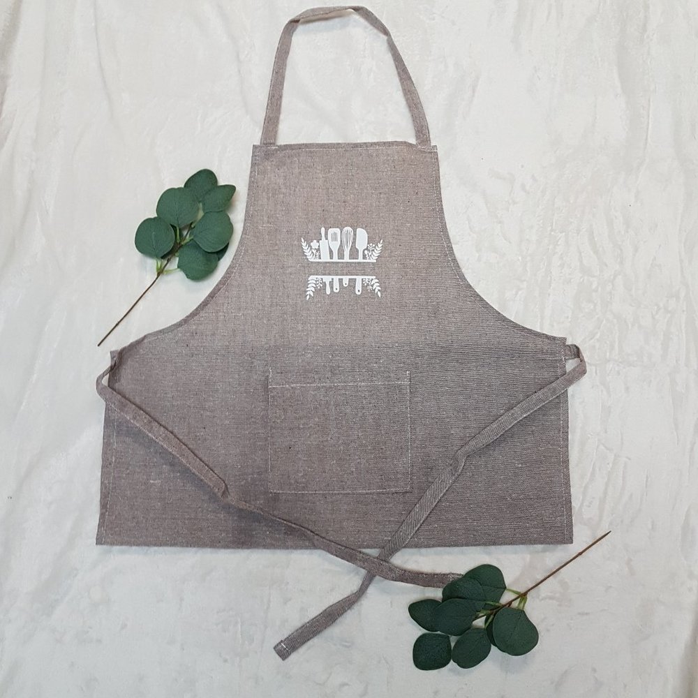 Utensil Print Apron